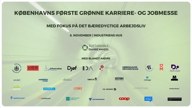 Sustainable Change Makers Den Grønne Messe logoer