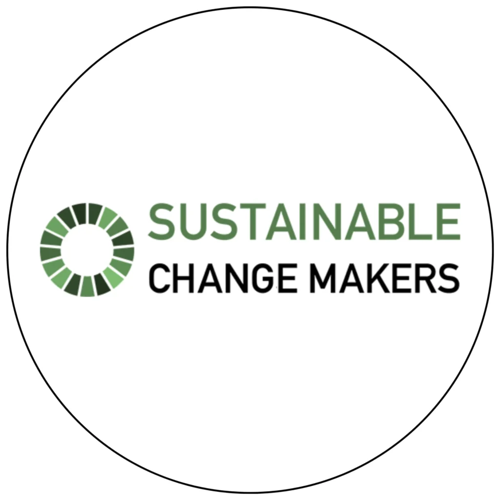 Sustainable Change Makers logo til DGM det bæredygtigtige arbejdsliv