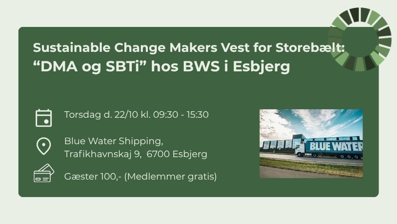 Sustainable Change Makers DMA og SBTi hos BWS 221026