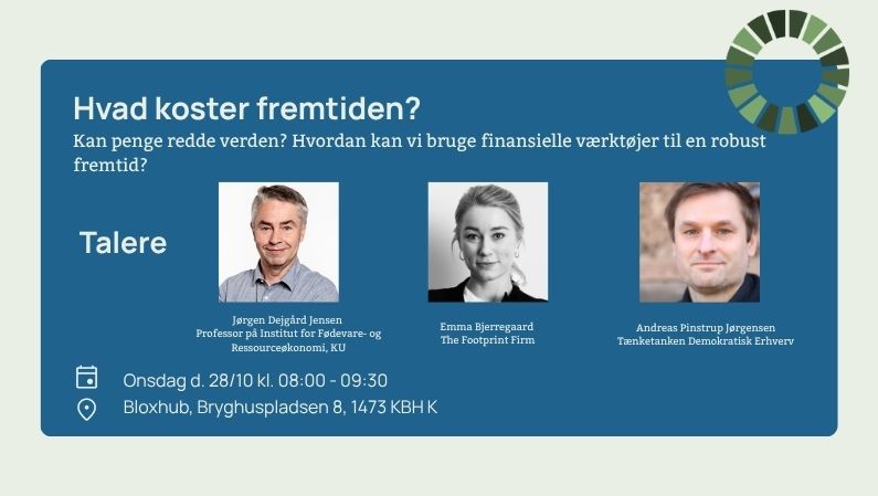 Sustainable Change Makers event 281026 - Hvad koster fremtiden?