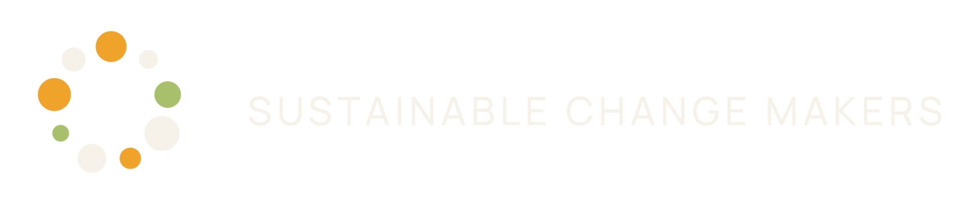 Sustainable Change Makers lockup-vandret-1linje-hvid-accent